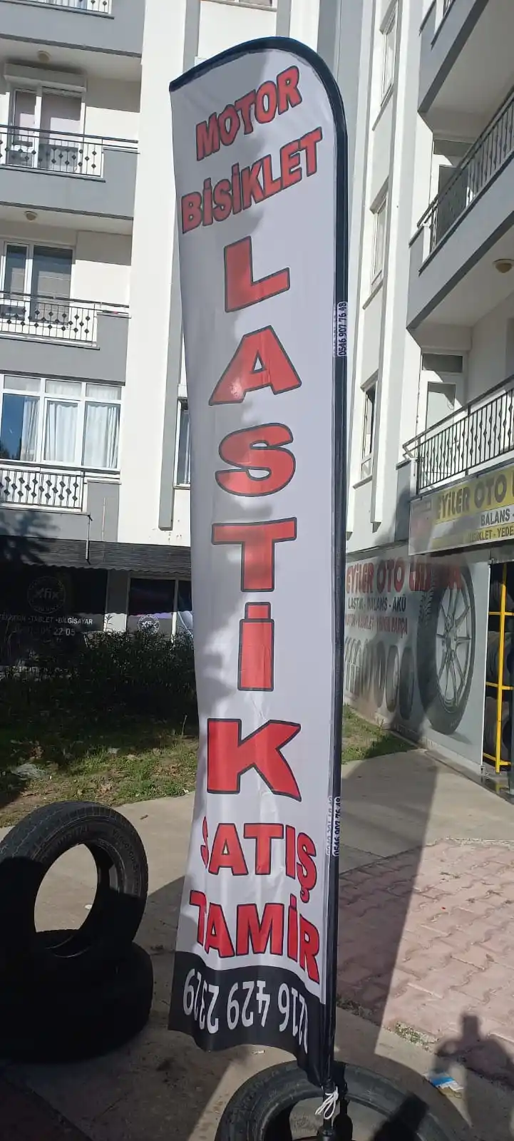 Oto Lastikçi Olta Bayrağı-6